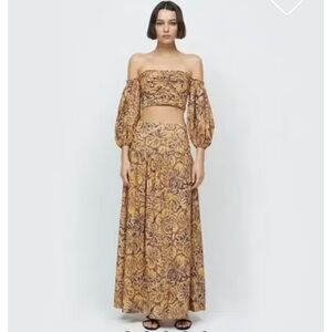 NWT Bec & Bridge Samara maxi Skirt